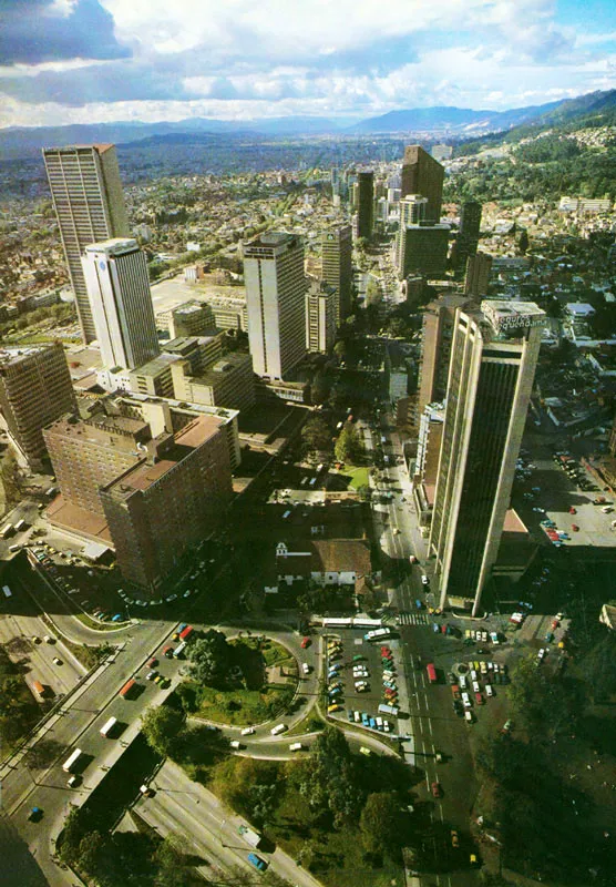 Iglesia de San Diego, Hotel y Seguros Tequendama, carrera 7. Diego Samper