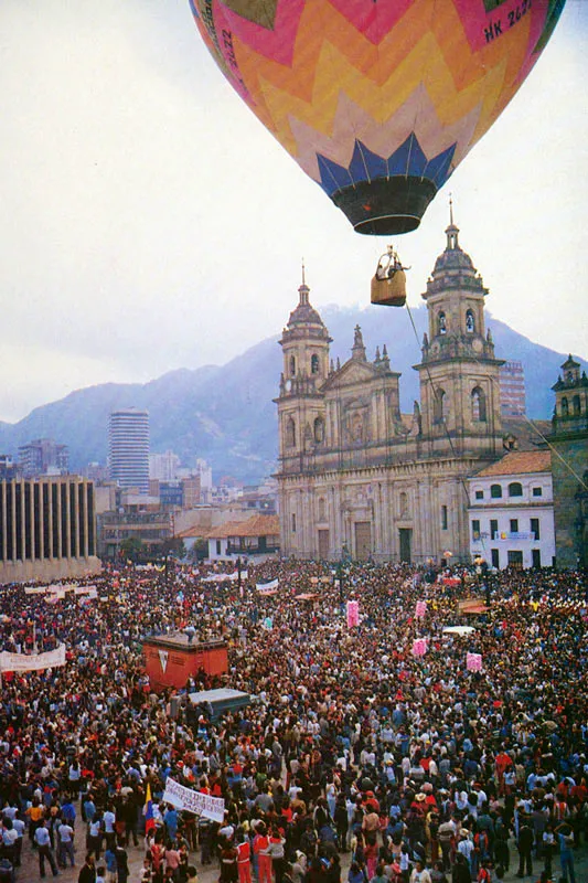 Celebracin en la Plaza de Bolvar. John Jairo Alzate