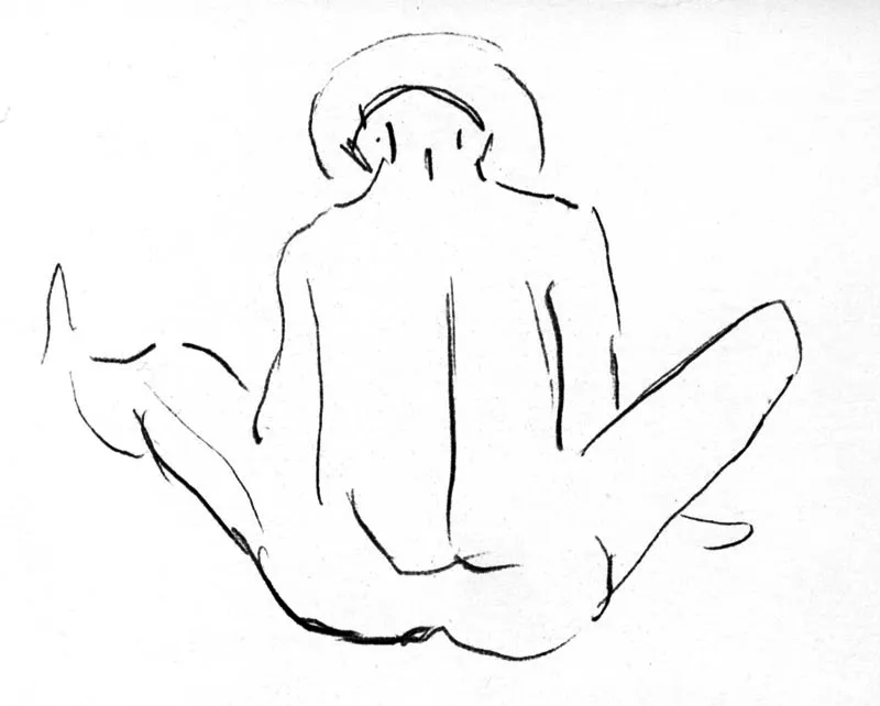 Picapedrero. Dibujo a lápiz