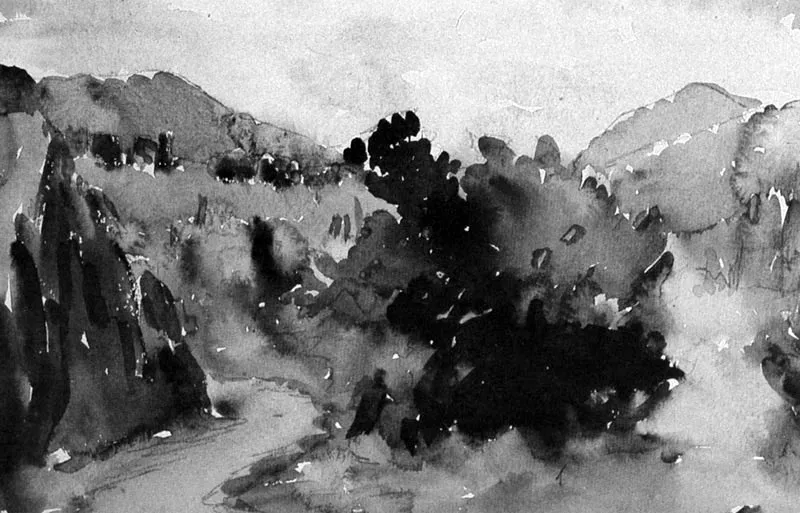 Paisaje. Acuarela