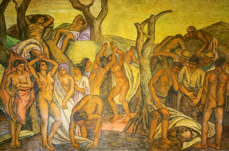 Fresco del estudio del maestro. 1940 