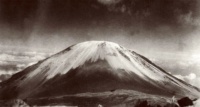 Vista del Volcán Nevado del Ruiz.