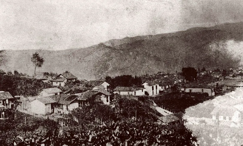 Panormica de la ciudad hacia finales del siglo XIX. 