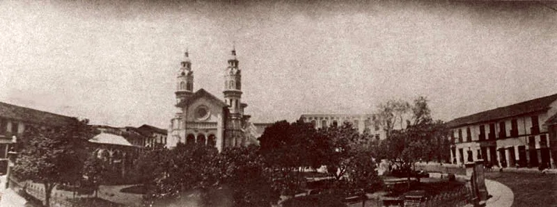 Plaza de Bolvar hacia 1920. 