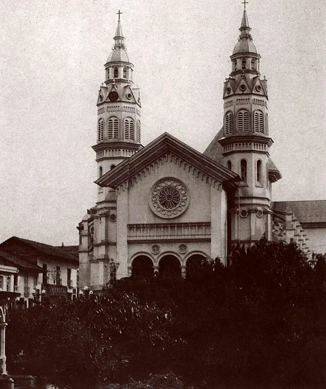 Construccin de la vieja Catedral, 1896. 