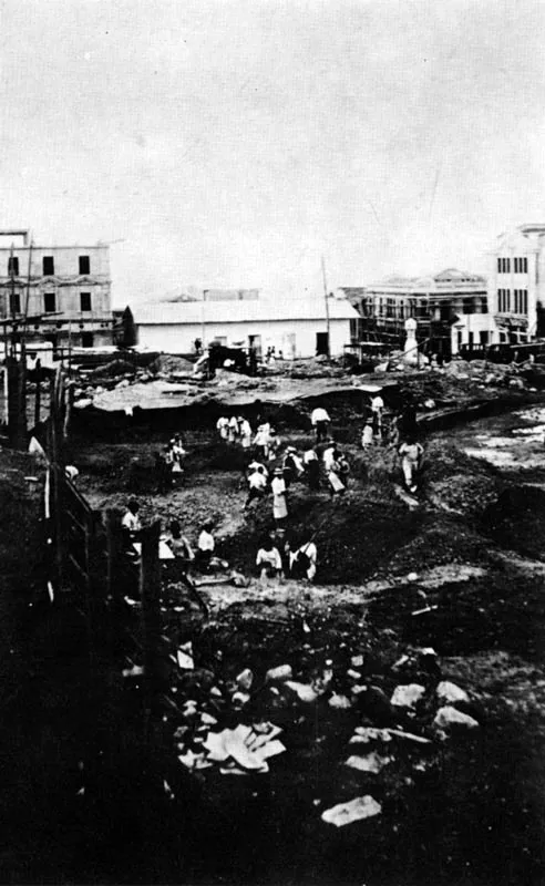 Banqueos en la Plaza de Bolvar en 1926. 