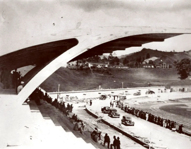 Estadio de la ciudad en 1940. 