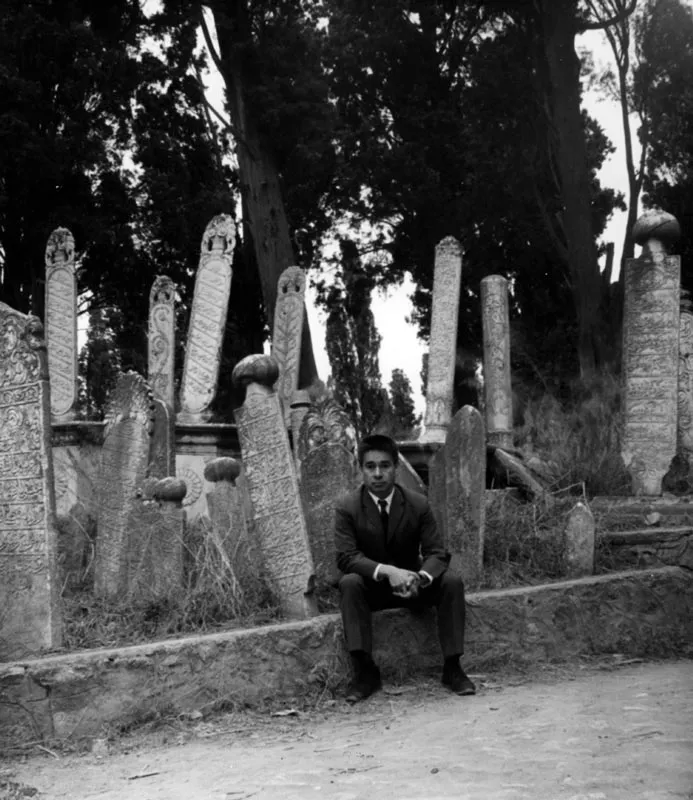 En Estambul, Turquia, Cementerio. 1967.