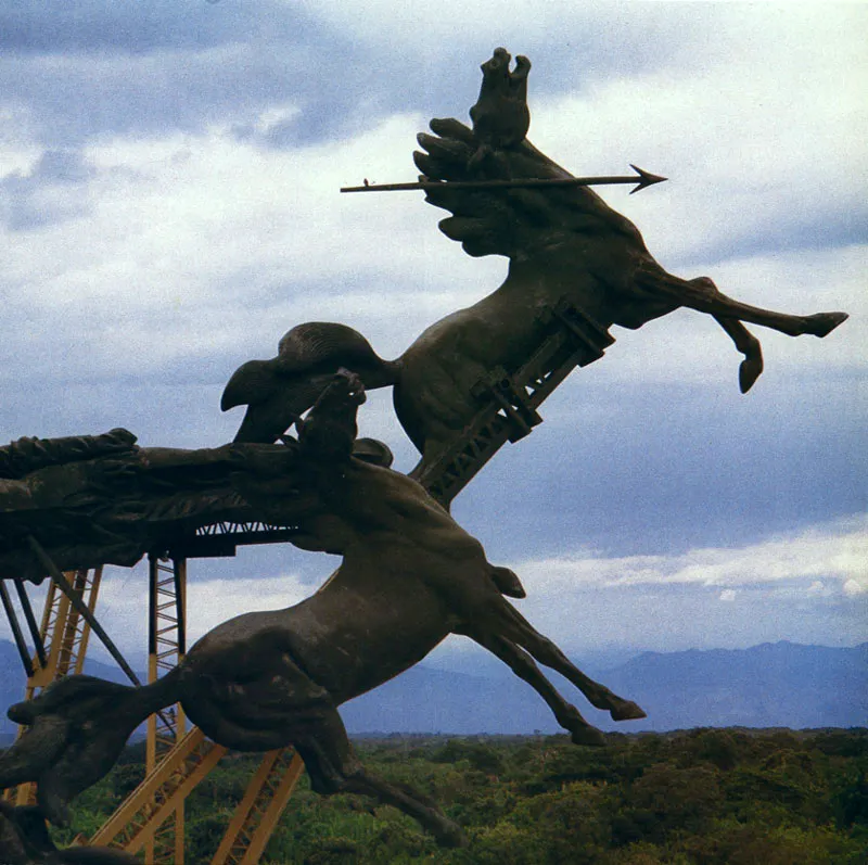 LA GAITANA.  Acero y bronce. 1972 - 1974. 