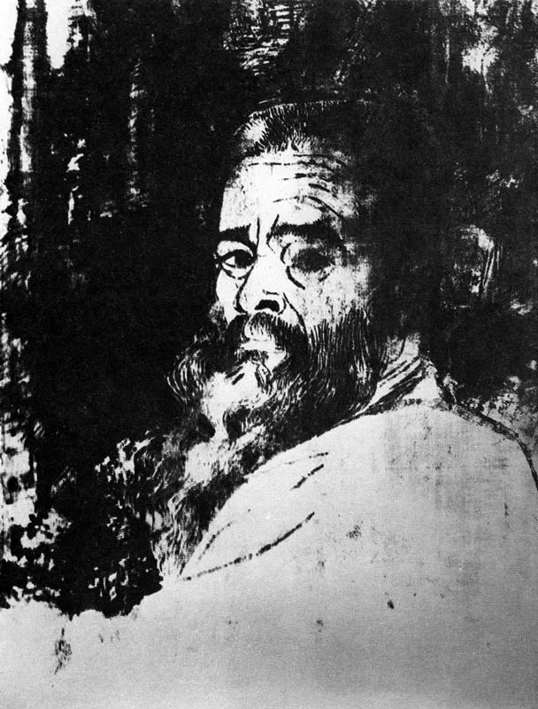 AUTORETRATO.  Serigrafa.  Coleccin del artista.  Villa Ney, Caldas, Antioquia - Colombia. 1976. 