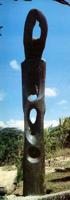 LA CANCIN DEL VIENTO. Ebano y bronce. 1975. 