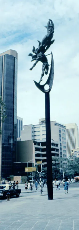 LA CREACIÓN. Bronce y acero. 1981 - 1983.