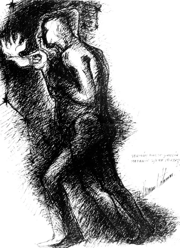GERMÁN PARDO GARCÍA. Dibujos a tinta. 1970.