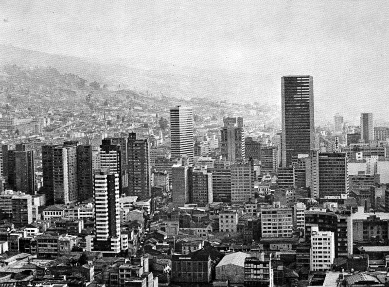 Panormica general del centro de Bogot. 