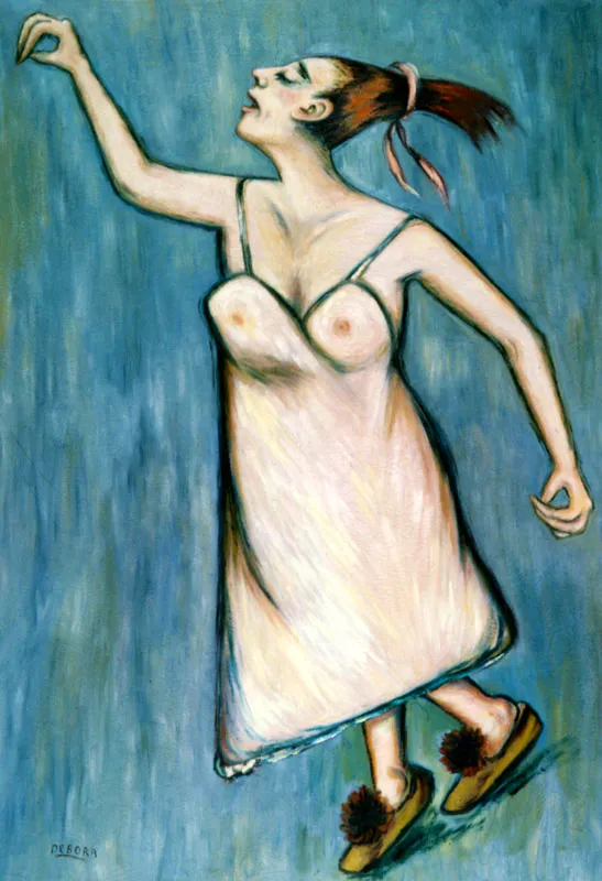 BAILARINA. Oleo sobre lienzo
1.33 x 0.92 m. 