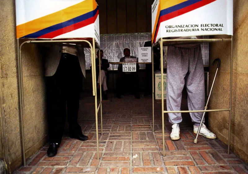 Da de elecciones en el Palacio Livano, Bogot. Jeremy Horner