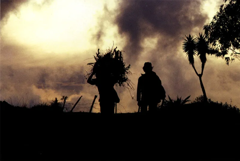 Campesinos de Yacuanquer, en la cara sur del Galeras, Nario Jeremy Horner