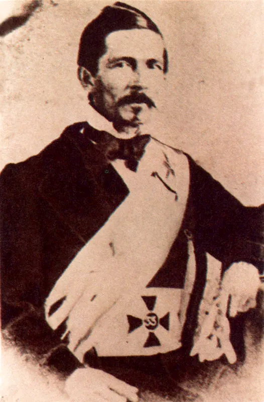 ANONIMO. Luis García Hevia. 1865c. Fotografía publicada en "Historia de la Masonería Colombiana" de Américo Carnicelli, Bogotá, Cooperativa Nacional de Artes Gráficas, 1675.