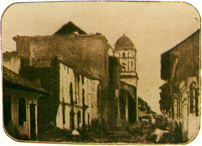 LUIS GARCIA HEVIA Capilla de Jesús. Bogotá. 1862. Fotografía publicada en El Gráfico febrero 25 de 1911.