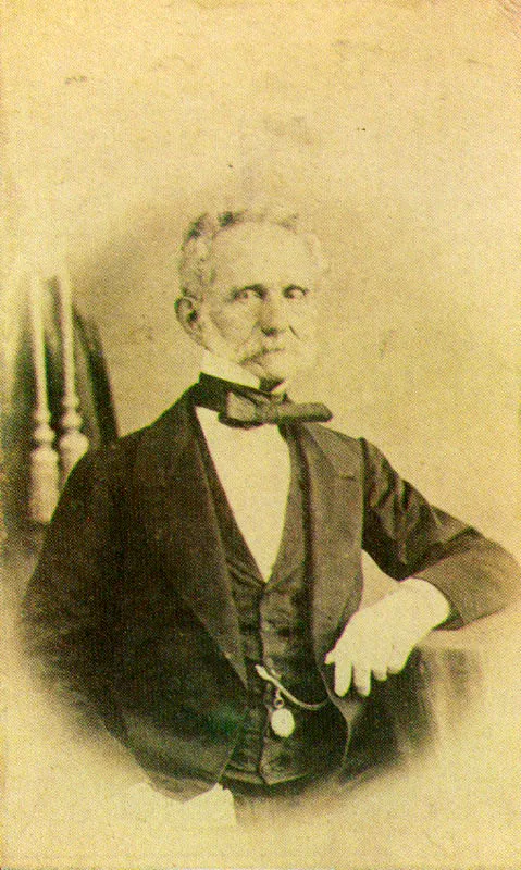 LUIS GARCIA HEVIA. Tomás Cipriano de Mosquera. 1865C. copia en albúmina. 9.0 x 5.4 cm. Propiedad José Hernán Aguilar. Bogotá.
