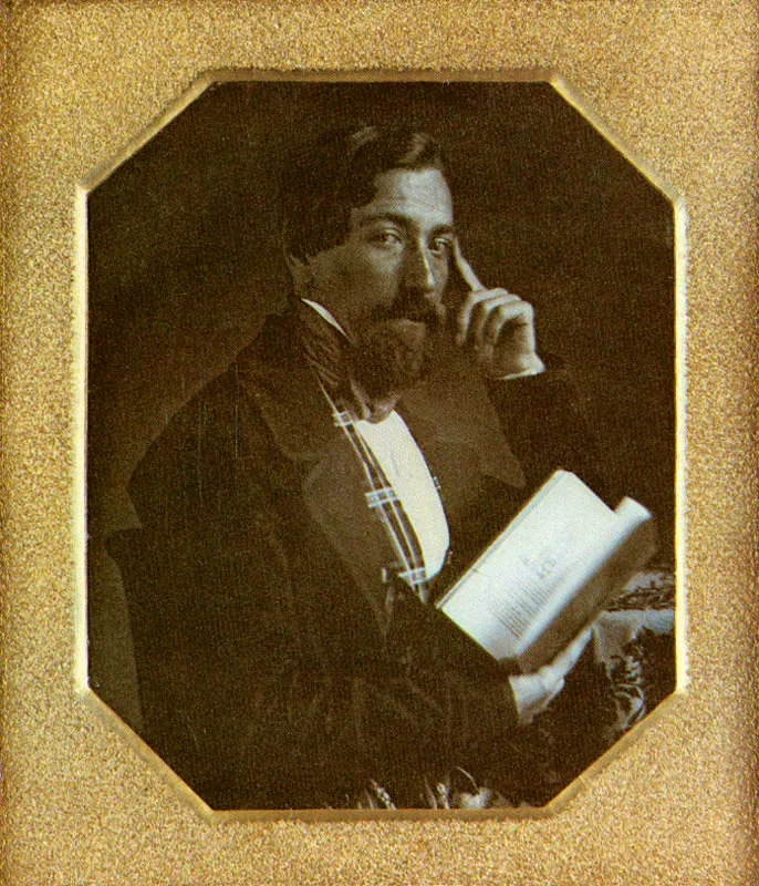 ANONIMO. Retrato masculino. 1852c. Daguerrotipo. 8.2 x 7.0 cm. Propiedad particular, Bogot. 