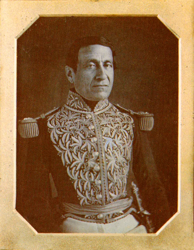 ATRIBUIDO A LA GALERIA DEL DAGUERROTIPO. José María Melo. 1850c. Daguerrotipo. 13.6 x 10.5 cm. Colección Museo Nacional, Bogotá.