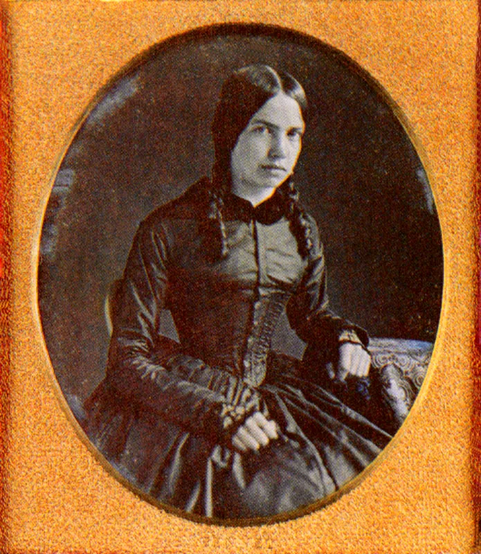 JOHN A. BENNET. Mercedes Manrique de Ibez. 1848c. Daguerrotipo. 8.0 x 6.8 cm. Coleccin Museo 20 de Julio, Bogot. 