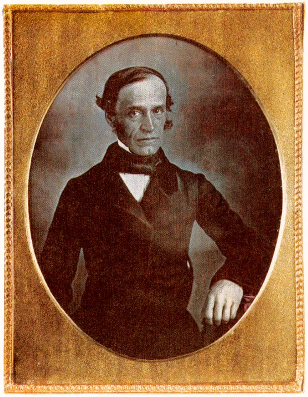 ANONIMO. Retrato masculino. 1858c. Daguerrotipo. 8.3 X 6.9 cm.
 Propiedad particular, Bogot. 