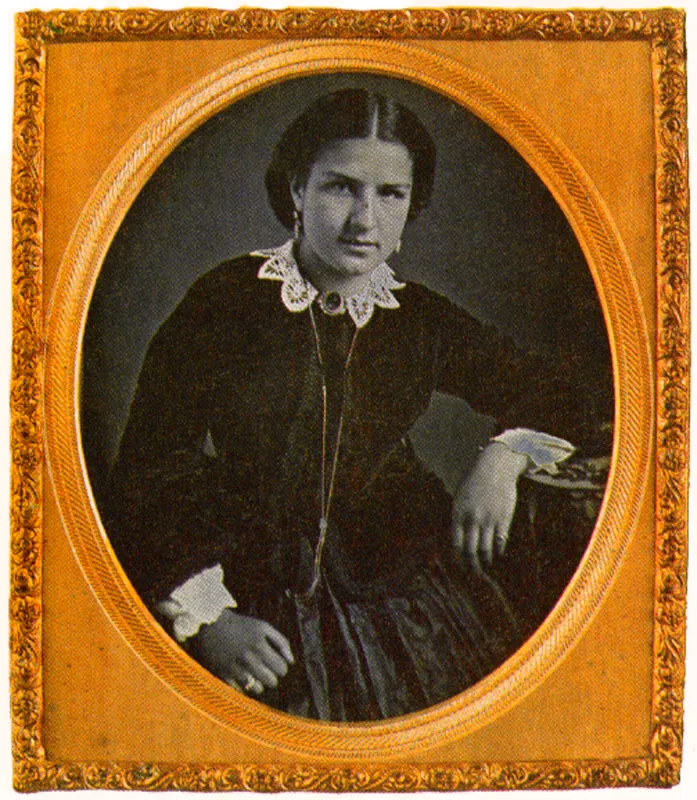 ANONIMO. Liboria de Ibáñez. 1858C. Daguerrotipo. 8.2 X 7.0. cm.
Colección Museo 20 de Julio, Bogotá.