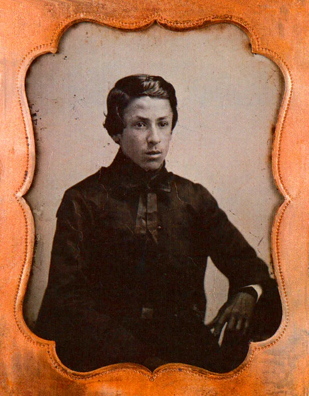 ANONIMO. Lorenzo Barilli. 1858c. Ambrotipo. 10.5 X 8.0 cm. Colección Museo Nacional, Bogotá.