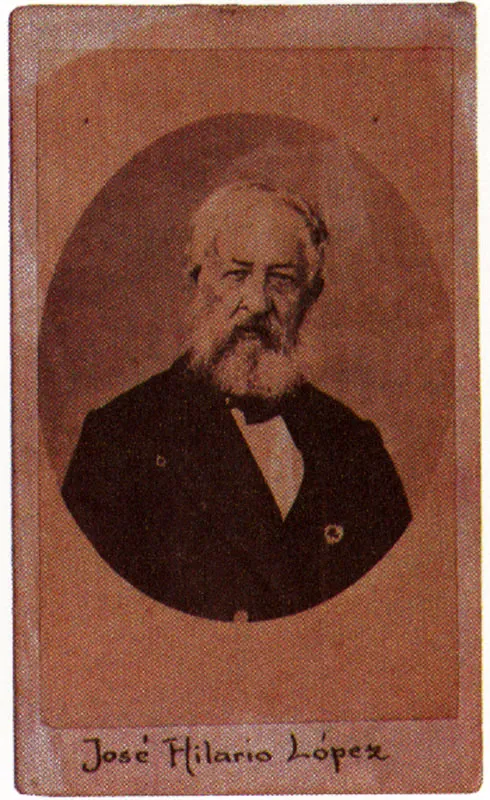 PAREDES & CIA. José, Hilario López. 1865c. Bogotá. Copia en albúmina. 9.0 x 5.5 cm. Colección Museo Nacional, Bogotá.