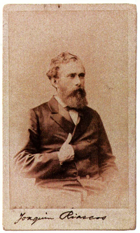 PAREDES & CIA. Joaquín Riascos. 1870c. Bogotá. Copia en albúmina. 9.1 X 5.4 cm. Propiedad Félix Tisnés, Bogotá.