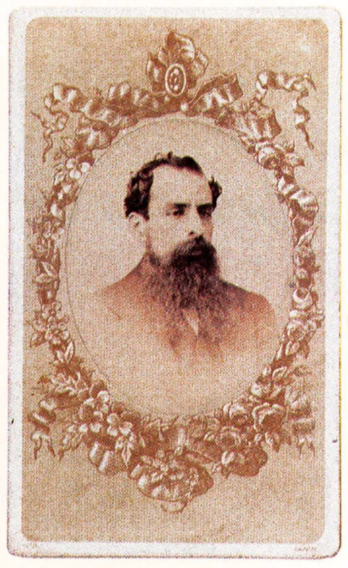 PAREDES & CIA. Eustorgio Salgar. 1872c. Bogotá. Copia en albúmina. 5.6 x 4.3 cm. Propiedad Antonio Castañeda, Bogotá.