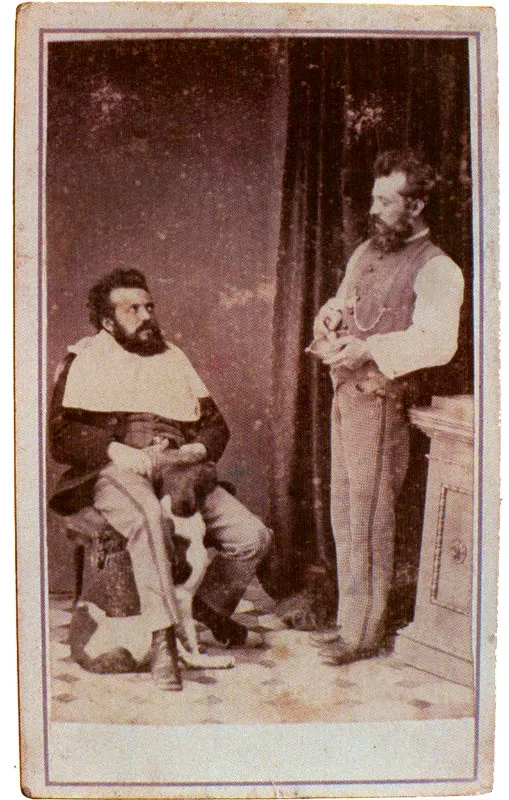 MARTINEZ LION. Retrato doble del mismo personaje. Bogotá. 1875c. Copia en albúmina. 9.1 X 5.8 cm. Propiedad particular, Bogotá.
