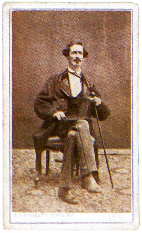 J.G. GUTIERREZ PONCE "Gonzalón". Bogotá. 1870c. Copia en albúmina. 9.4 x 5.5 cm. Colección Academia Colombiana de Historia, Bogotá.