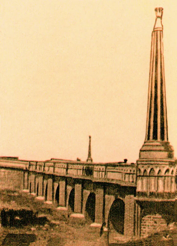 LUCIANO RIVERA GARRIDO.  Puente Gudalajara Buga. 1897c. Fotografa publicado en Revista Ilustrada No. 5, septiembre 25 de 1898. 