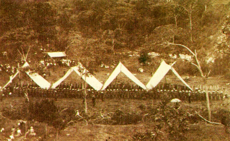 QUINTILIO GAVASSA.
Inauguración del Puente Puyana. Santander.
1909.
Copia reciente de negativo gelatina ? vidrio.
Propiedad particular, Bucaramanga.
