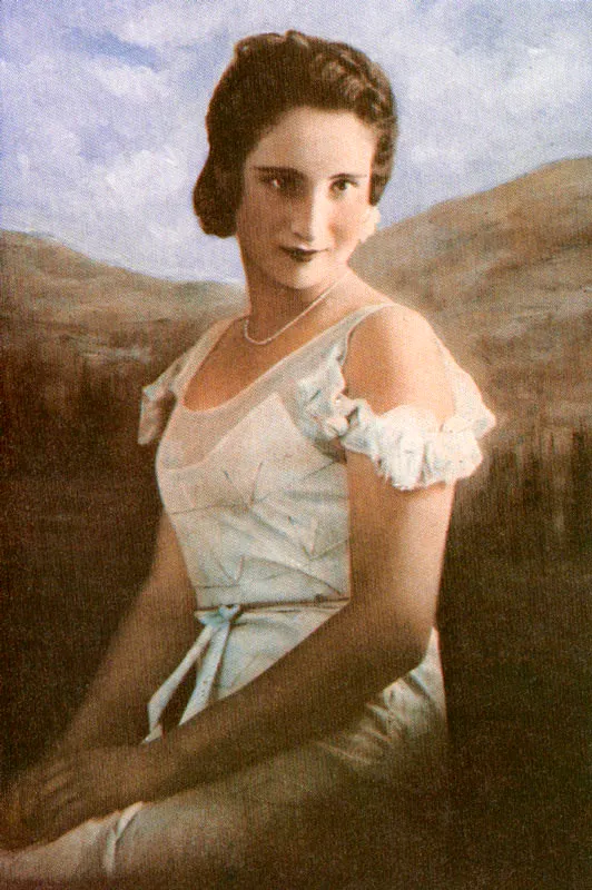 J.N. GOMEZ.
Blanca cortés de Duperly. Bogotá. 1930C.
Oleo sobre copia en gelatina.
4 1.8 x 27.3 Cm.
Propiedad Oswaldo Duperly y familia,
Chía.
