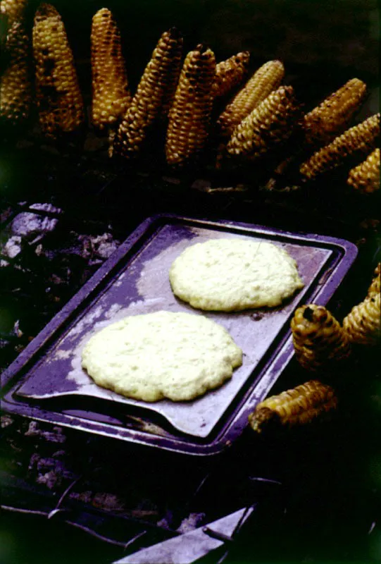 Venta de arepas en el Parque Nacional