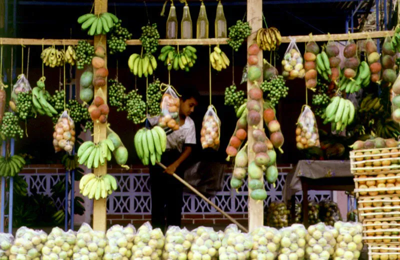 Venta de frutas en Anapoima, Cundinamarca.