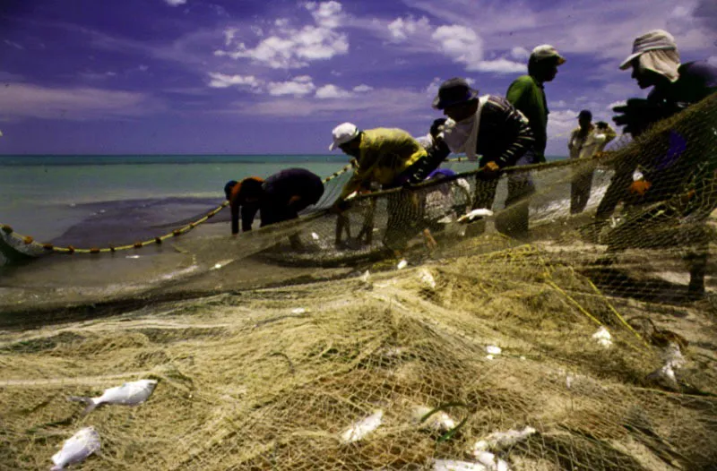 Pescadores en Cabo de la Vela, La Guajira.