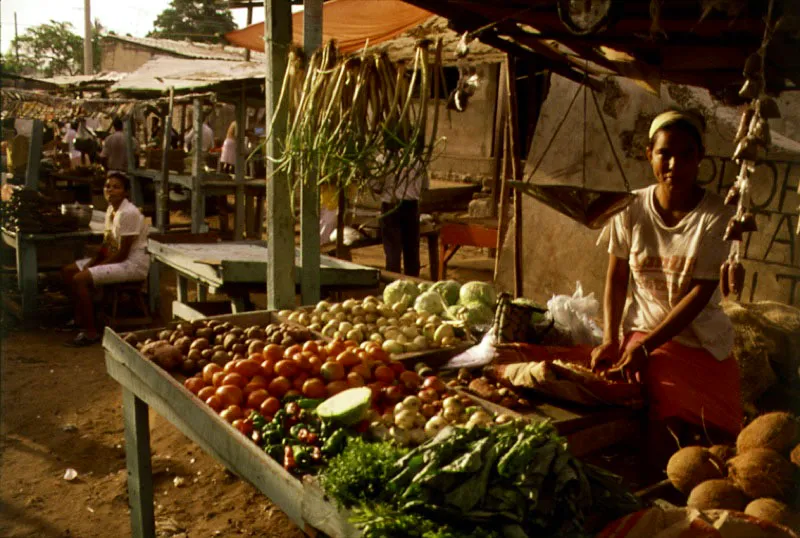 Mercado en Riohacha, La Guajira. 