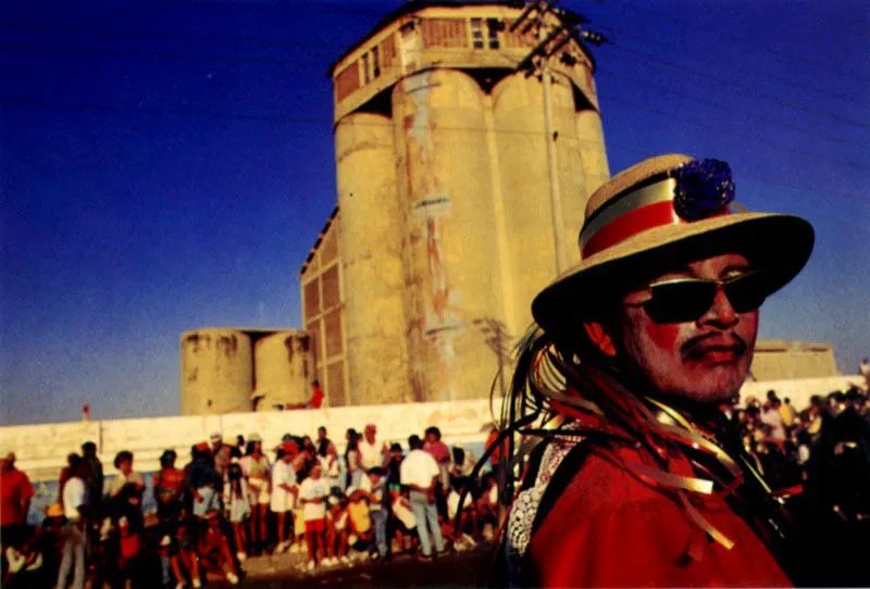 El auge de Barranquilla como puerto de tráfico, comercio y asentamiento de europeos y otros extranjeros, posiblemente tenga que ver con la introducción del carnaval en esta ciudad. Aunque 1875 es la fecha en la cual se oficializó el carnaval en la ciudad, la fiesta como evento cultural representa un proceso social que arrancó desde el comienzo de la colonia, en amplios territorios del caribe colombiano. Barranquilla, Atlántico. Jeremy Horner