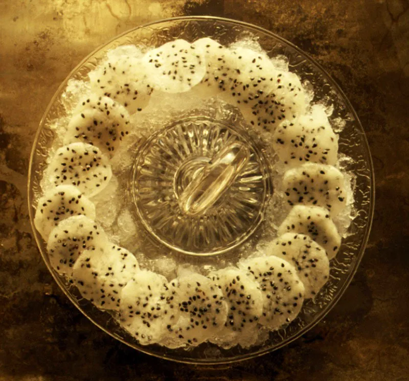 Pitahaya sobre hielo.