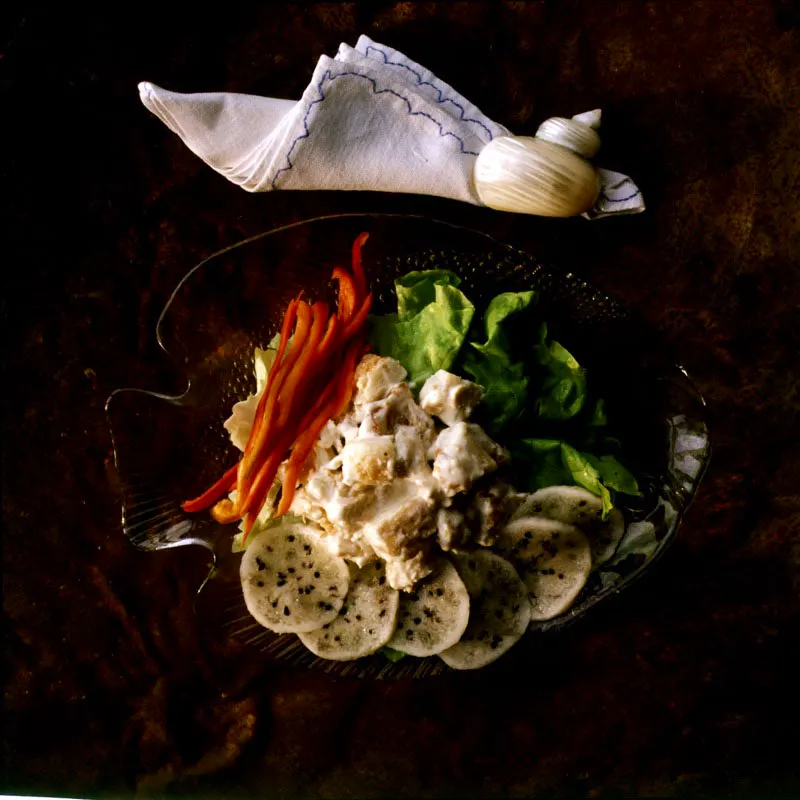 Ensalada de Pollo con Pitahaya.