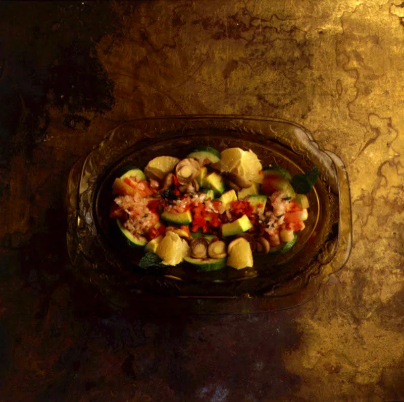 Ensalada de Aguacate, Feijoas y Toronja a la Menta.