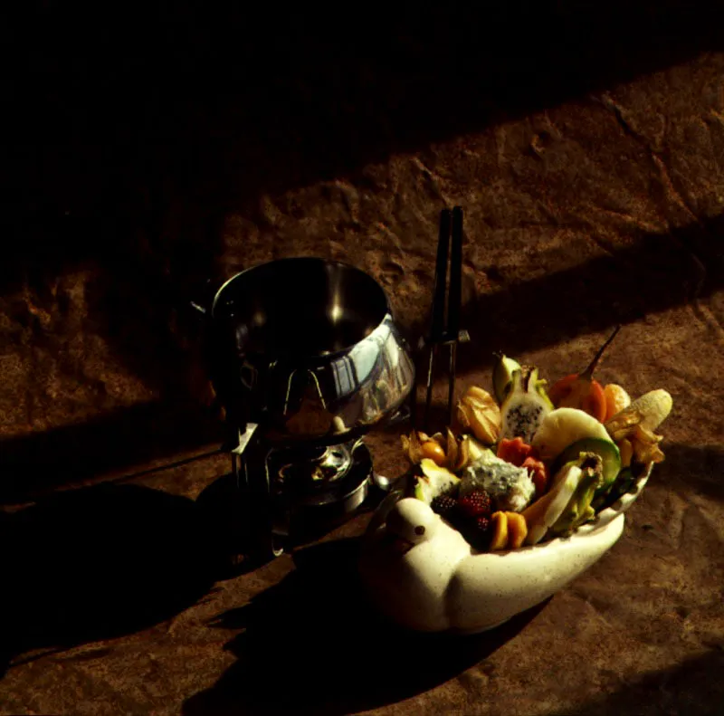 Fondue de Frutas Tropicales.