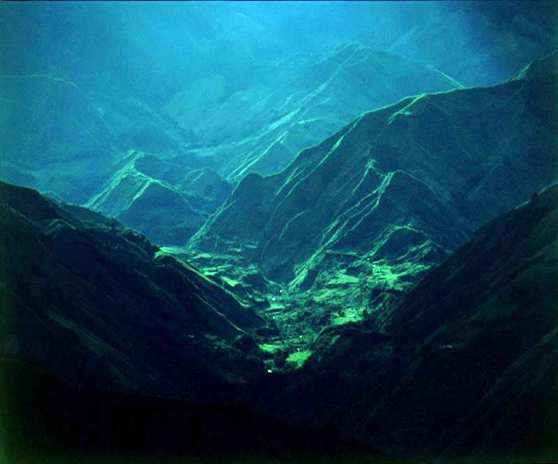 Cañón de la Cordillera Central de Colombia.