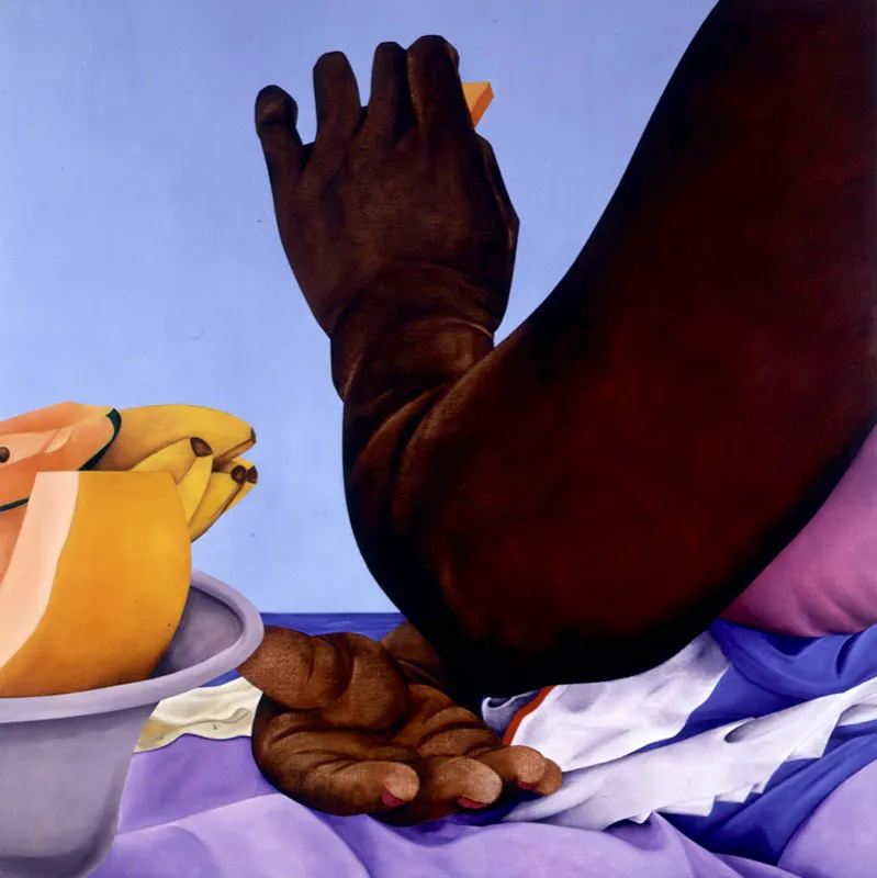 Atmósfera de la Tarde. 2000. Óleo sobre lienzo. 150 x 150 cm. Óscar Monsalve