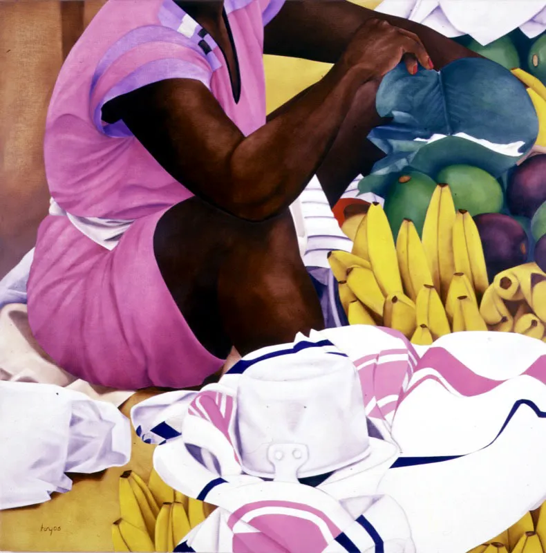 Serie Bazurto I. 1992. Óleo sobre lienzo. 150 x 150 cm. Óscar Monsalve